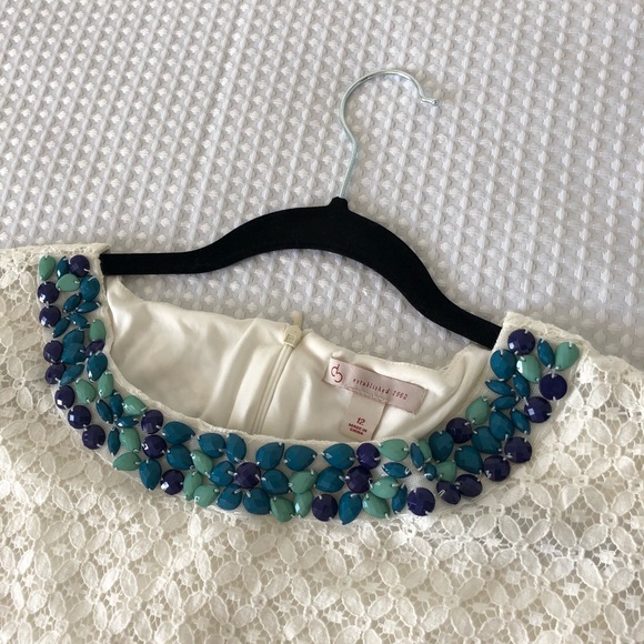 Embellished white lace dress - Picture 3 of 4